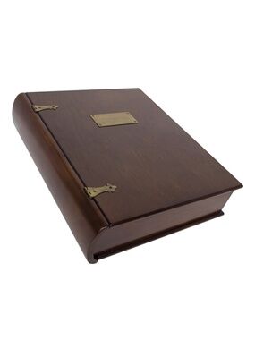 Vintage Bombay Company Wooden Keepsake Box with Brass Hinges